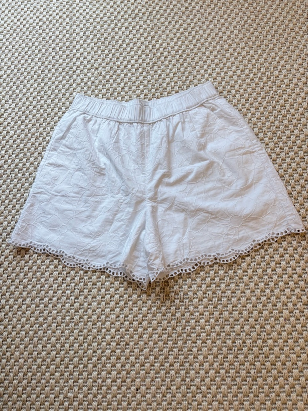 LOFT Floral Embroidered Shorts